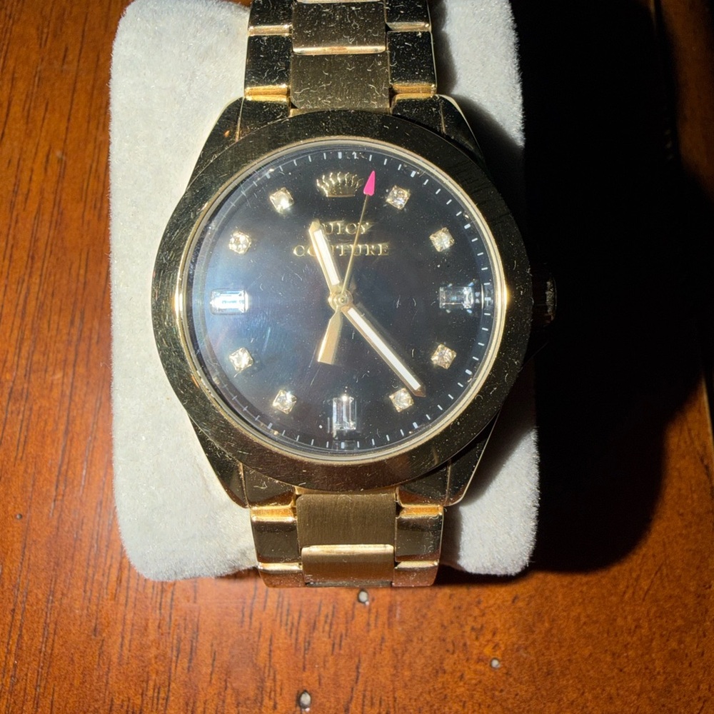 Juicy Couture Gold Watch with Black Dial